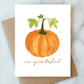 Pumpkin So Grateful Thank You Card