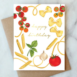 Pasta Party Birthday Card