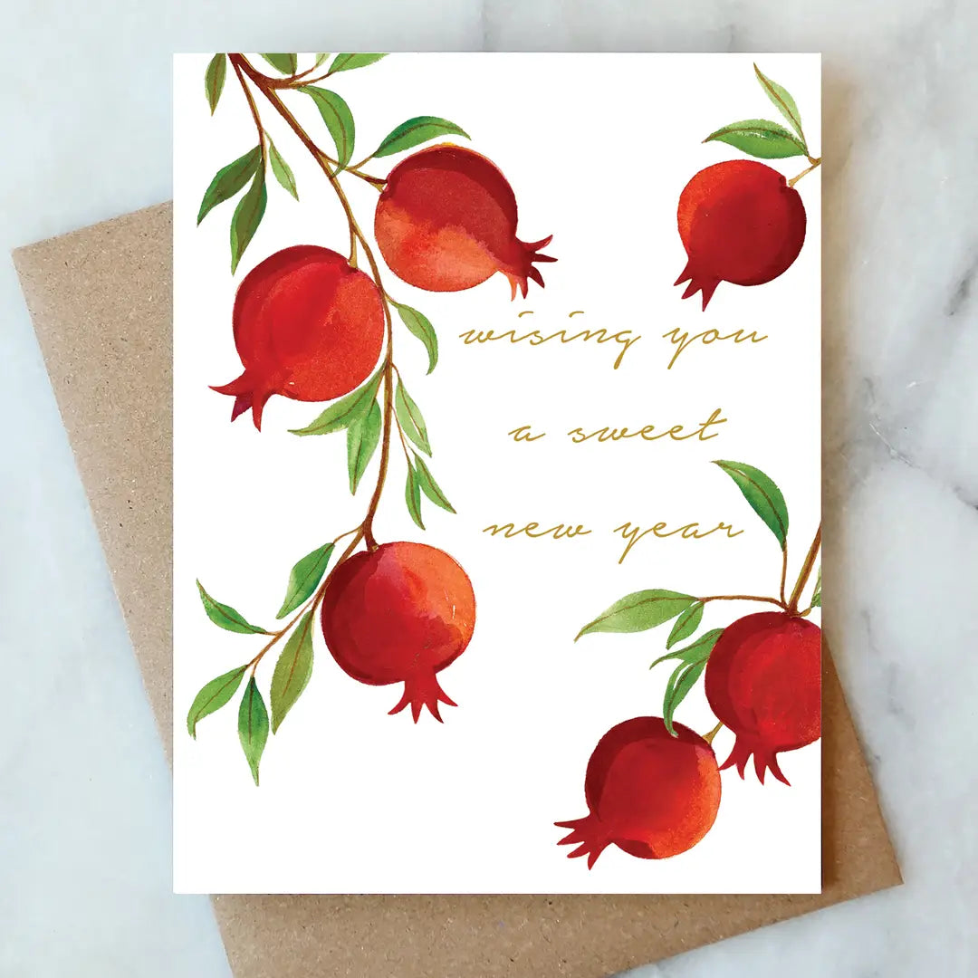 Pomegranate Rosh Hashanah New Year Card