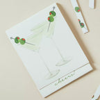 Match card with cocktail illustration