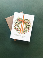 Autumn Wreath Thank You Card