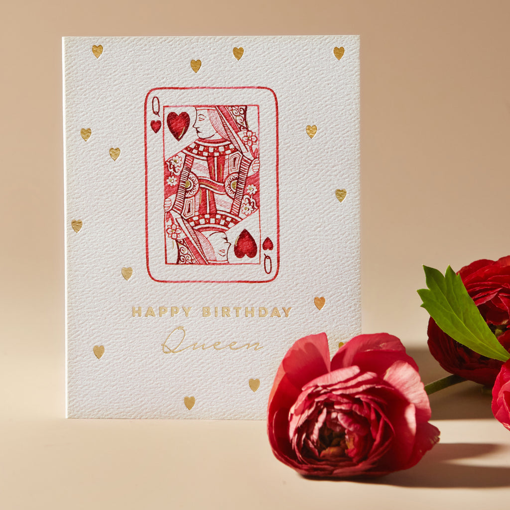 Queen of Hearts Birthday Card