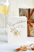 Wedding Rings Congratulations Card