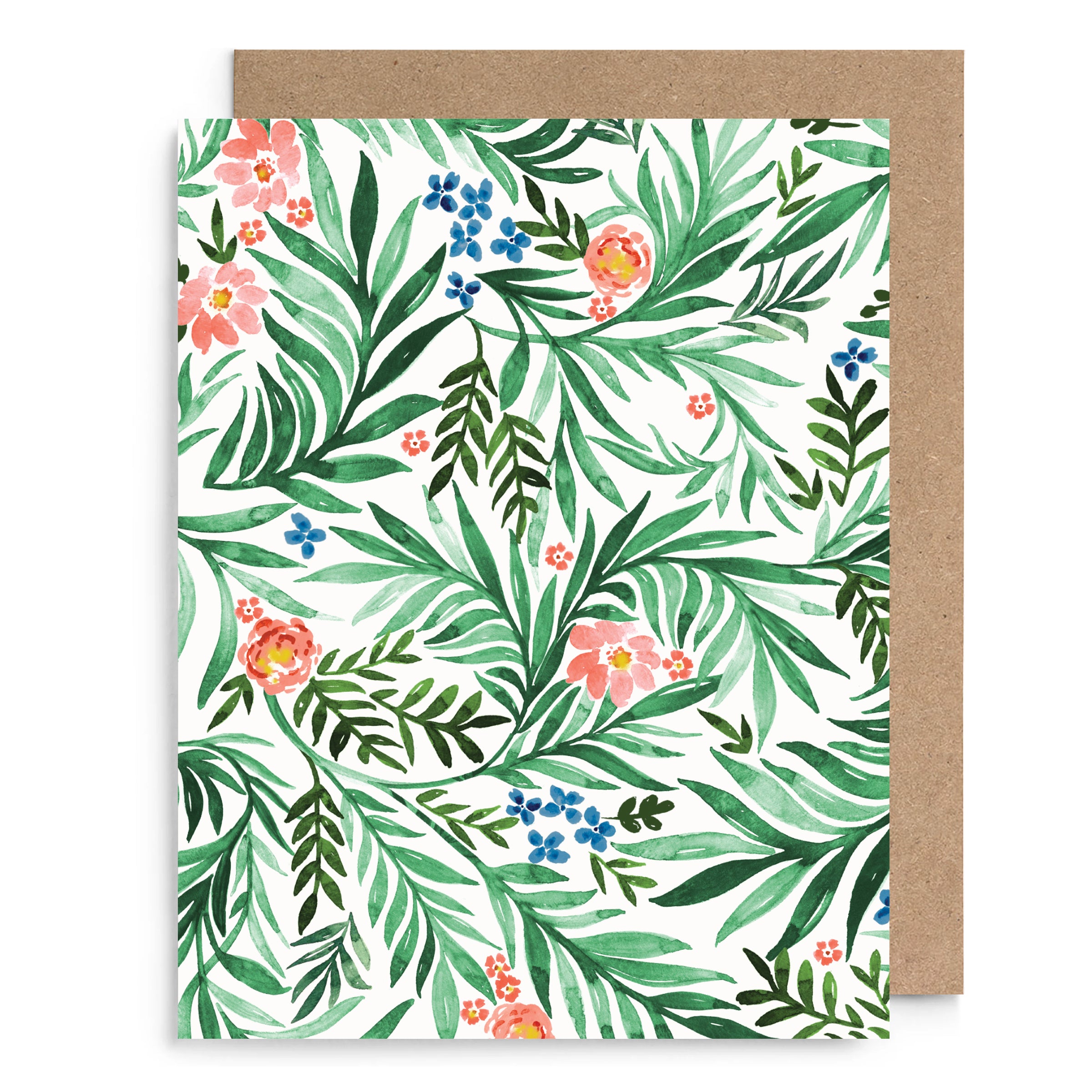 Floral Vines Blank Card
