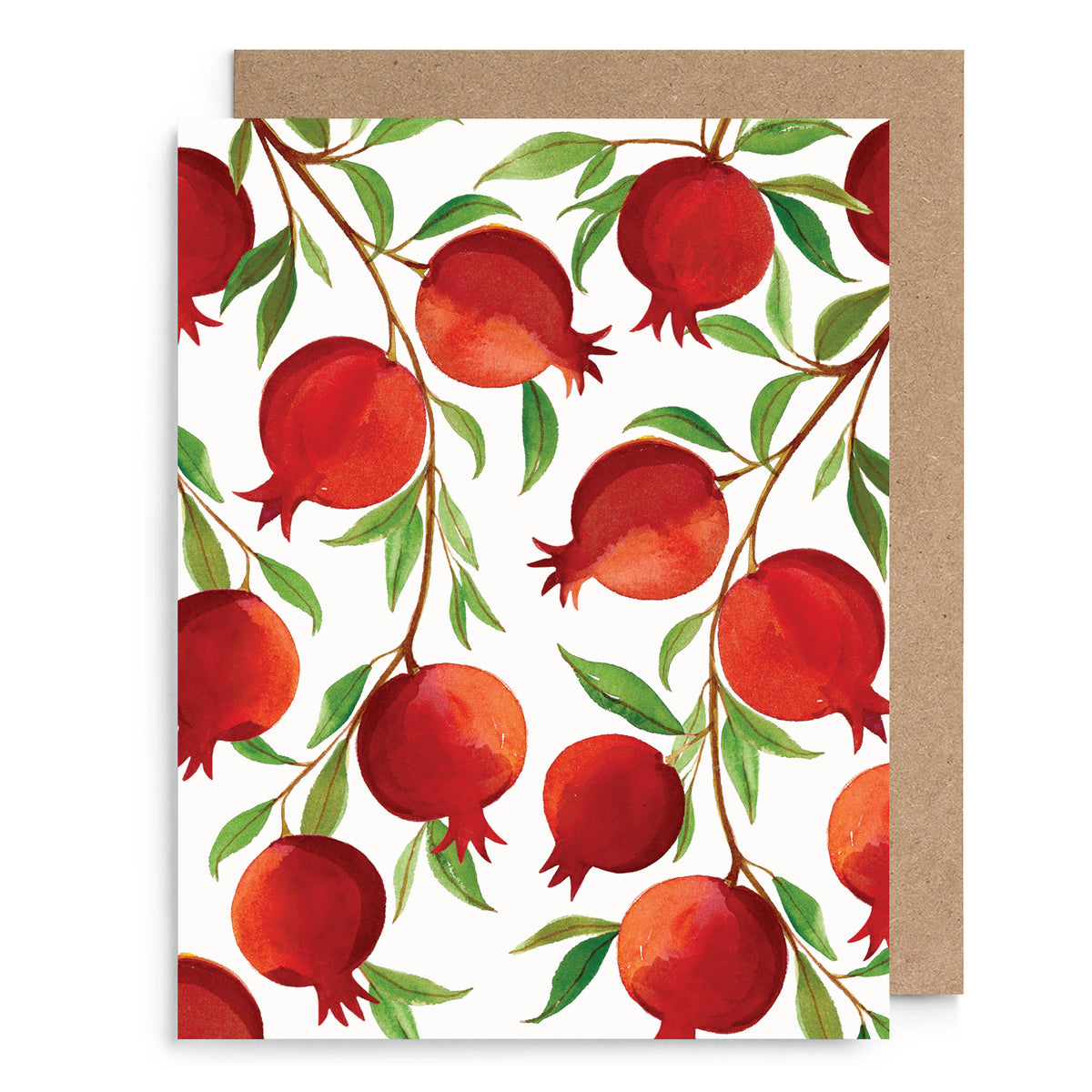 Pomegranates Blank Card