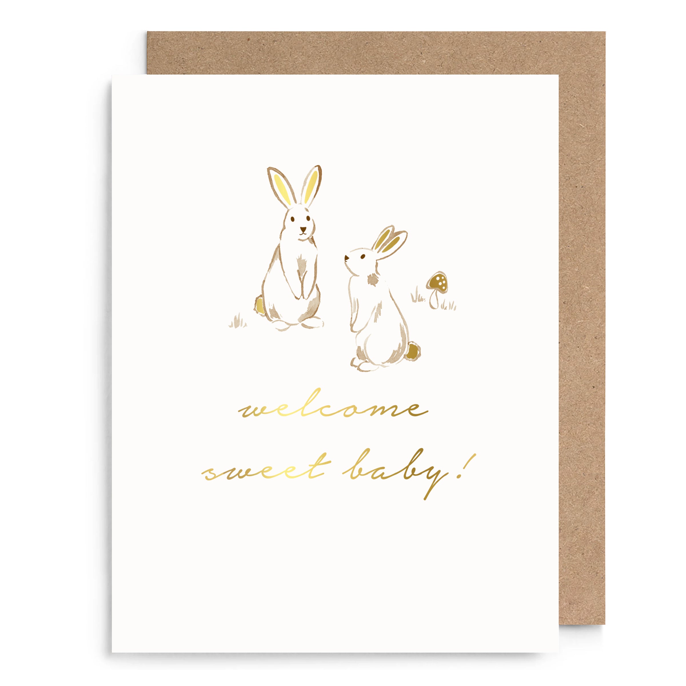 Bunnies Baby Card