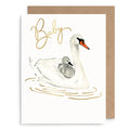 Swans Baby Card