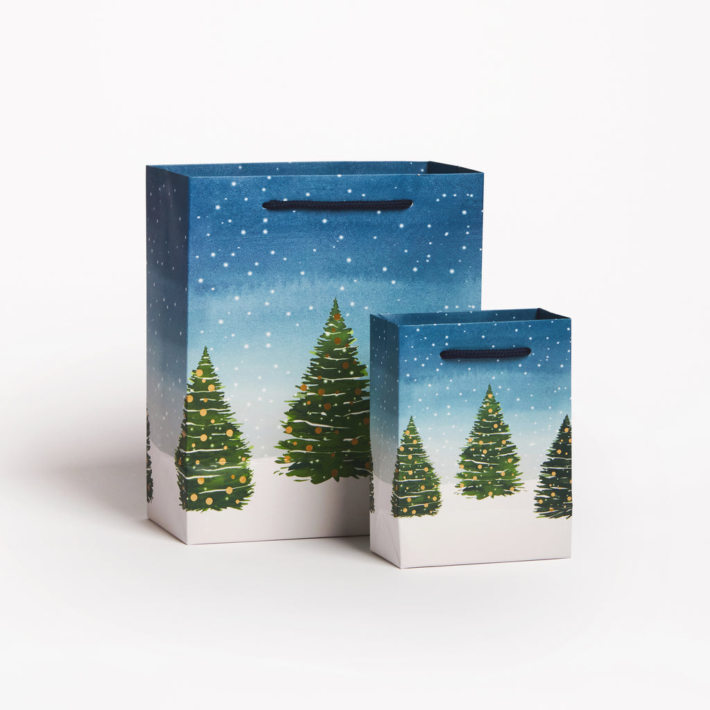 Snowy Trees Small Gift Bag