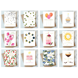 Birthday Card Variety Pack - 12 cards