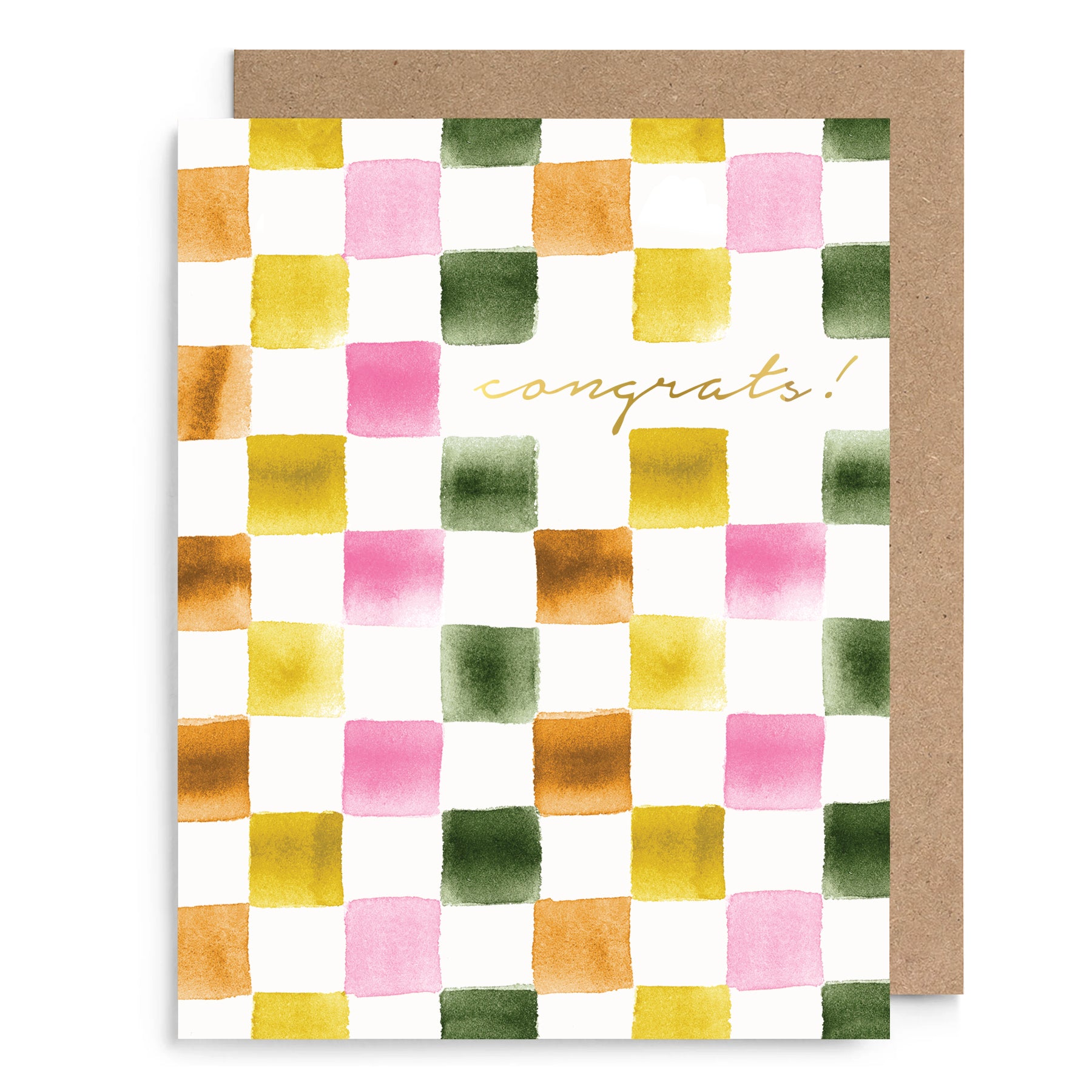 Checkerboard Congrats Card