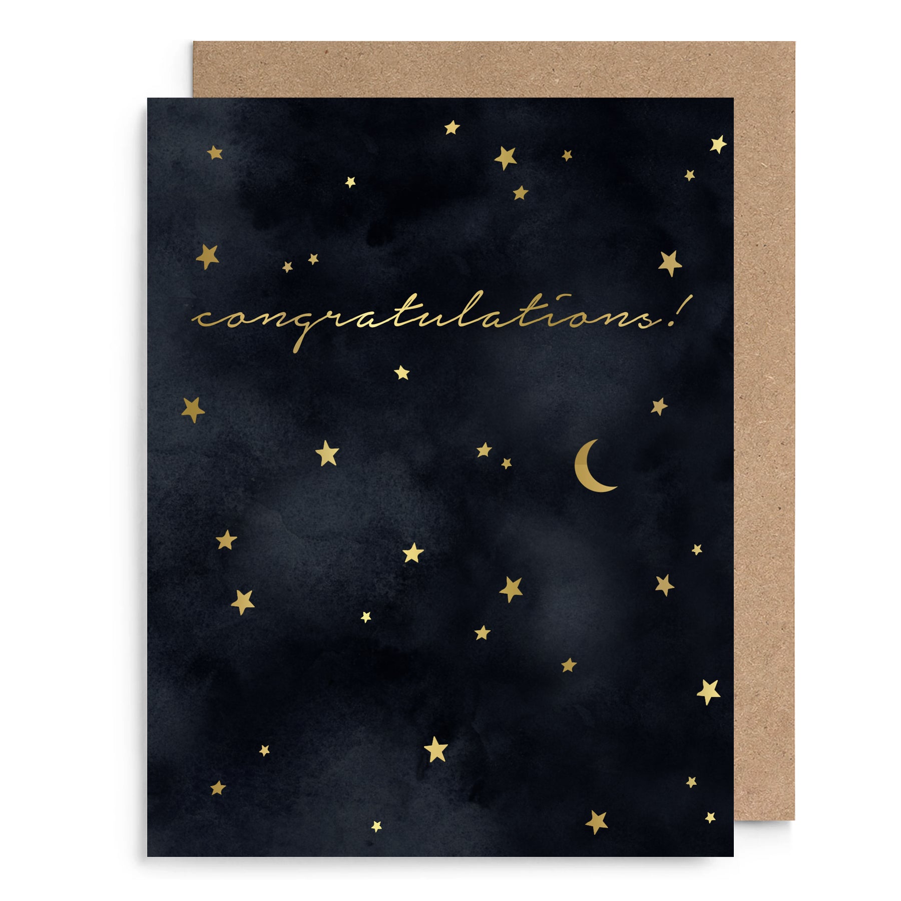 Black Sky Congrats Card