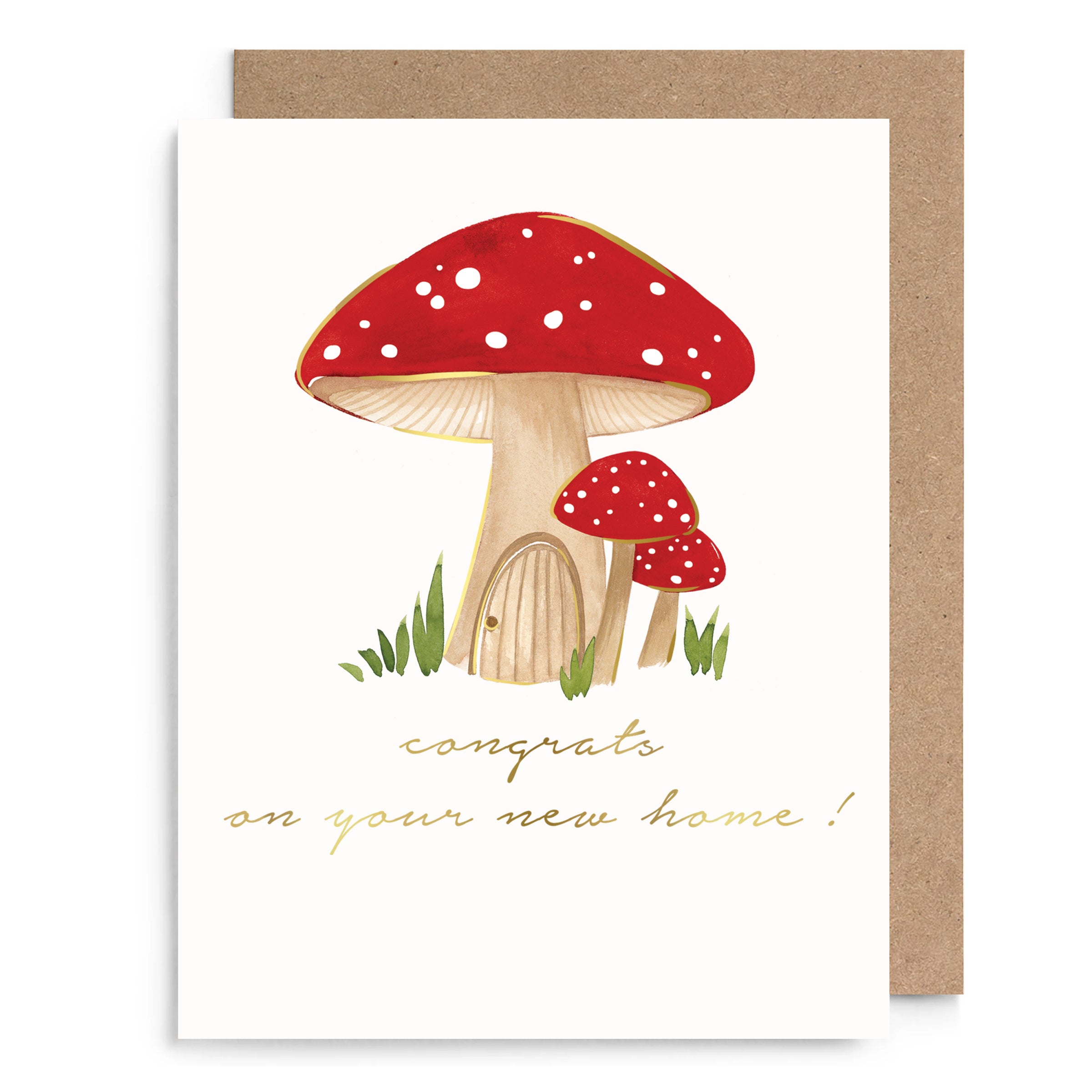 Mushrooms New Home Card