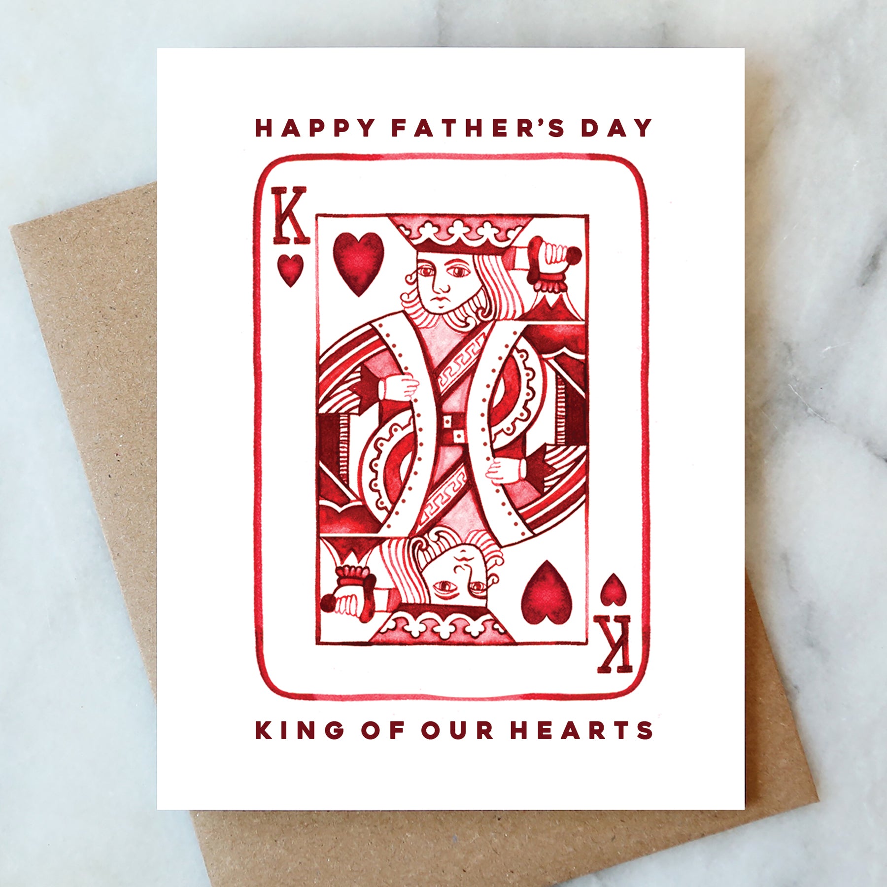 King of Hearts Father's Day Card