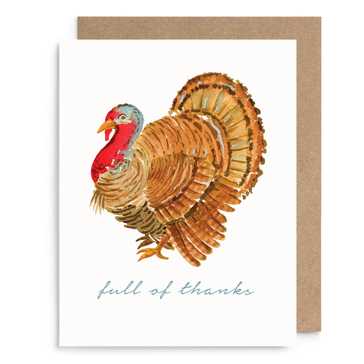 Turkey Thanksgiving Thank You Card