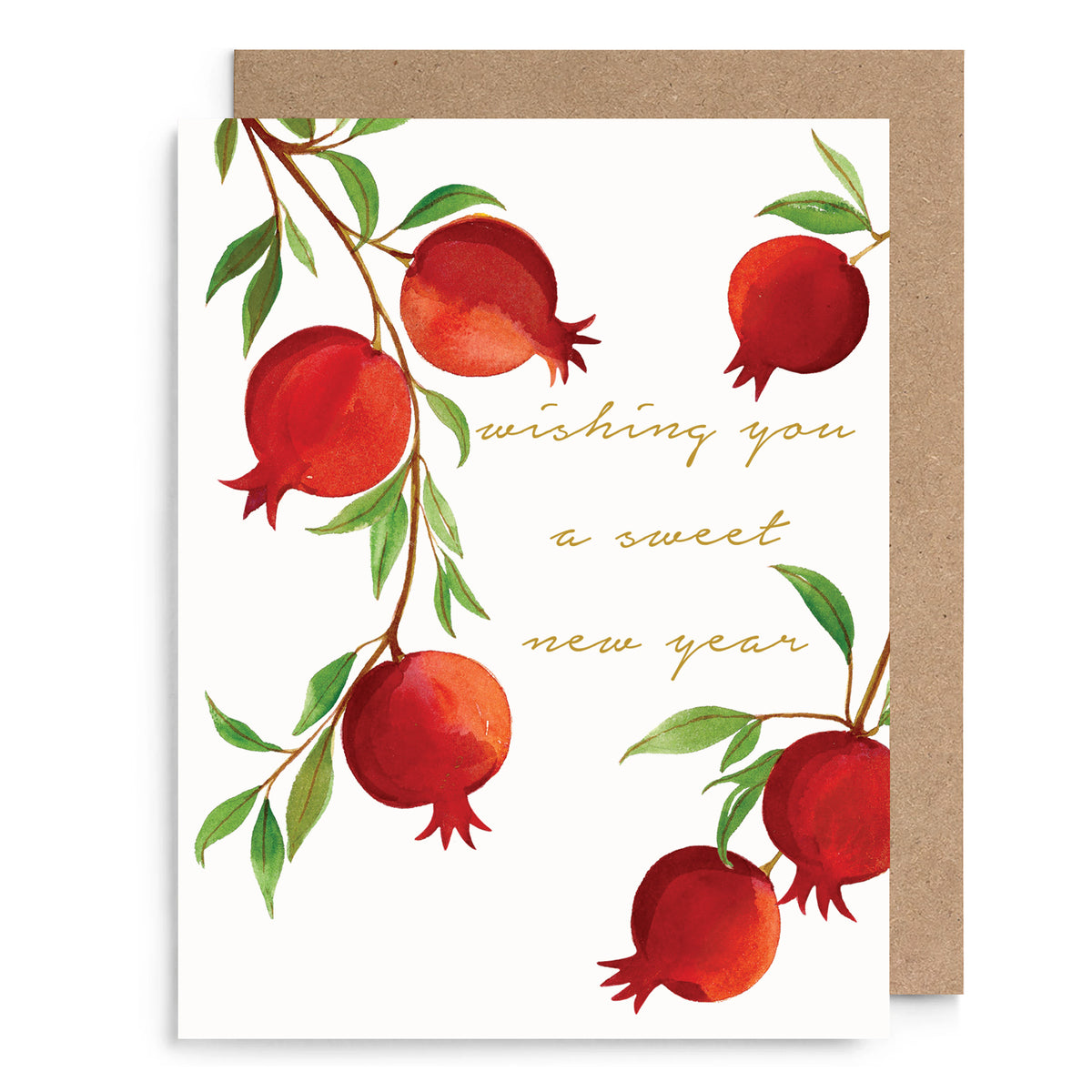 Pomegranate Rosh Hashanah New Year Card