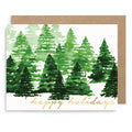 Happy Holidays Trees Card