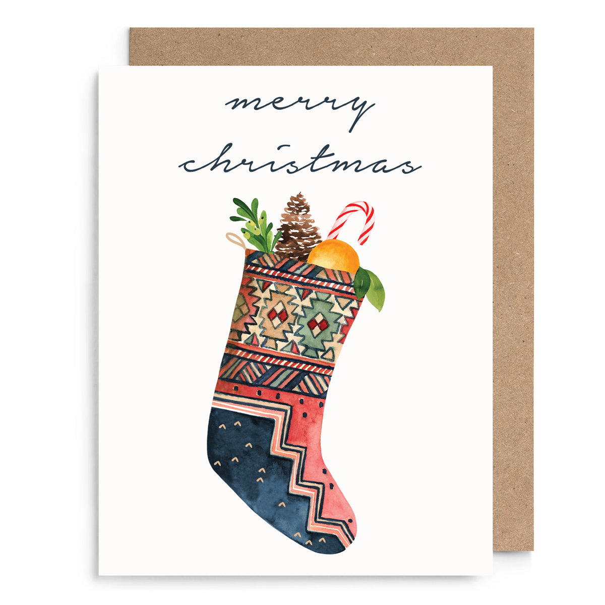 Merry Christmas Stocking Card