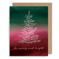White Lights Tree Card