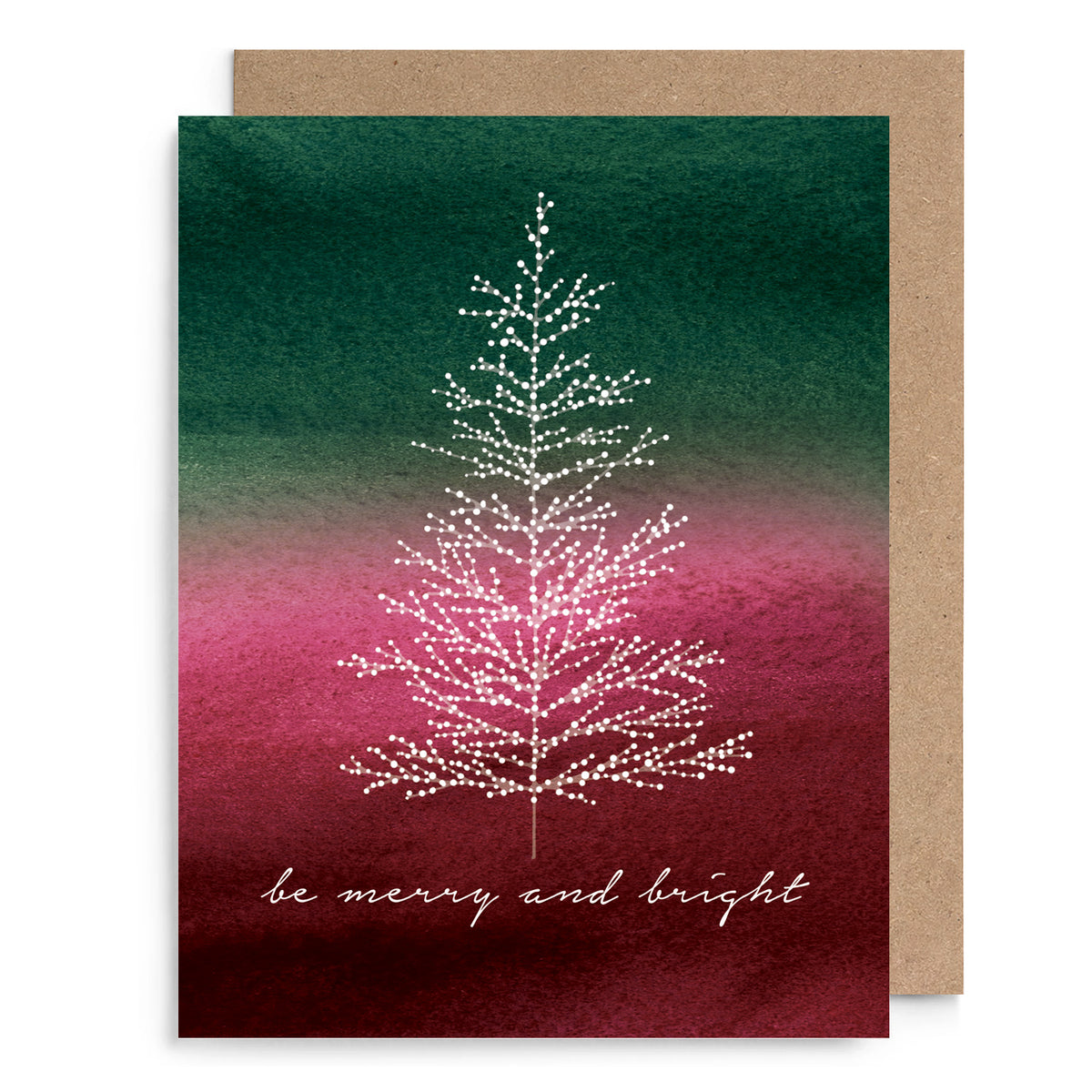 White Lights Tree Card