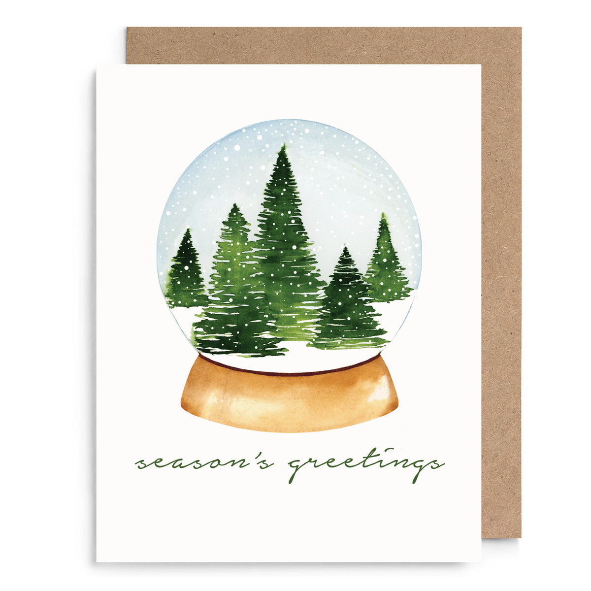 Snow Globe Holiday Card