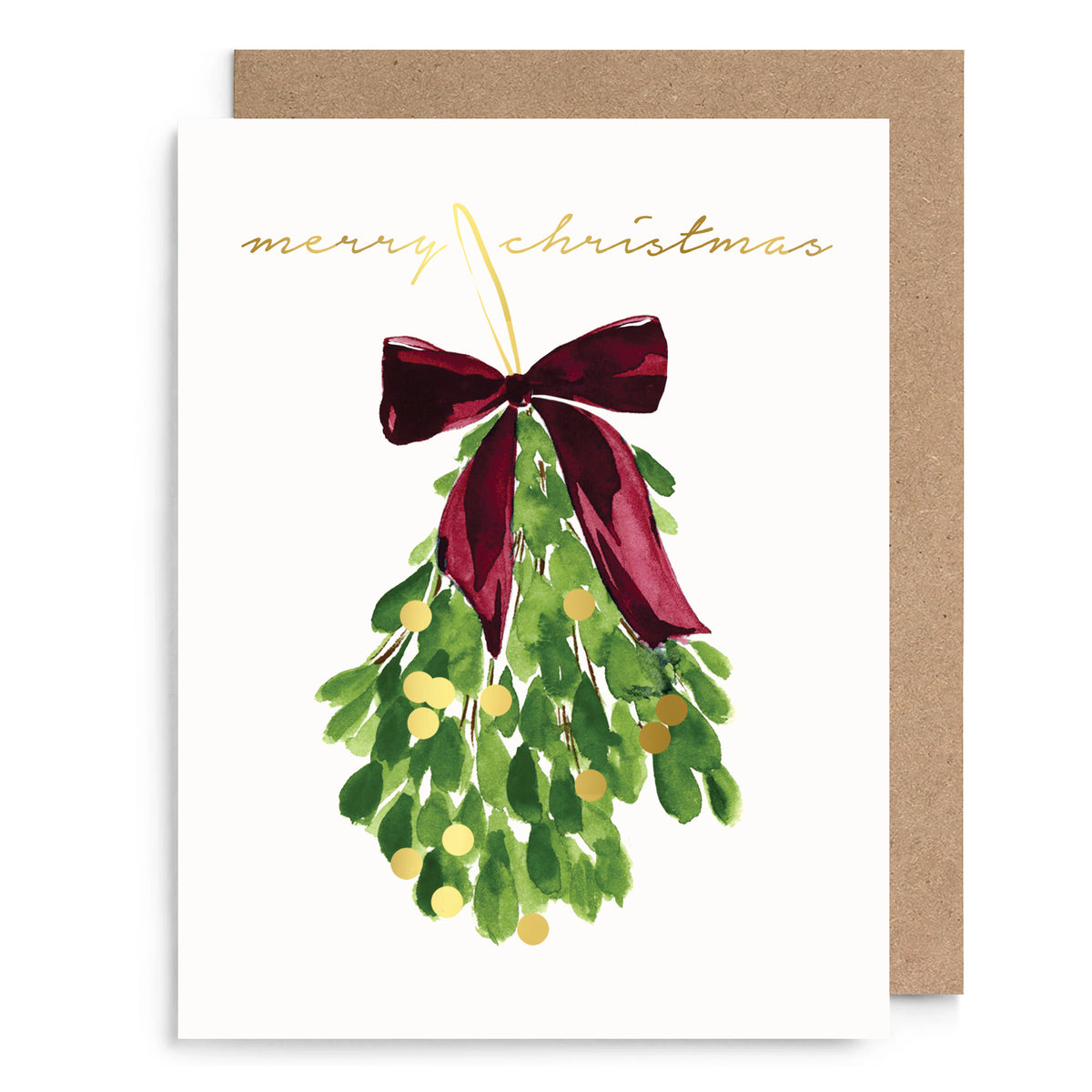 Mistletoe Christmas Card
