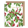 Vines of Holly Holiday Card