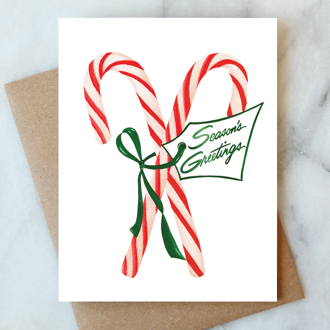 Peppermint Holiday Card - Box Set of 6