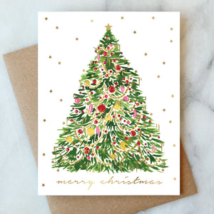 Tinsel Christmas Tree Card