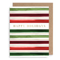 Multi Stripe Holiday Card