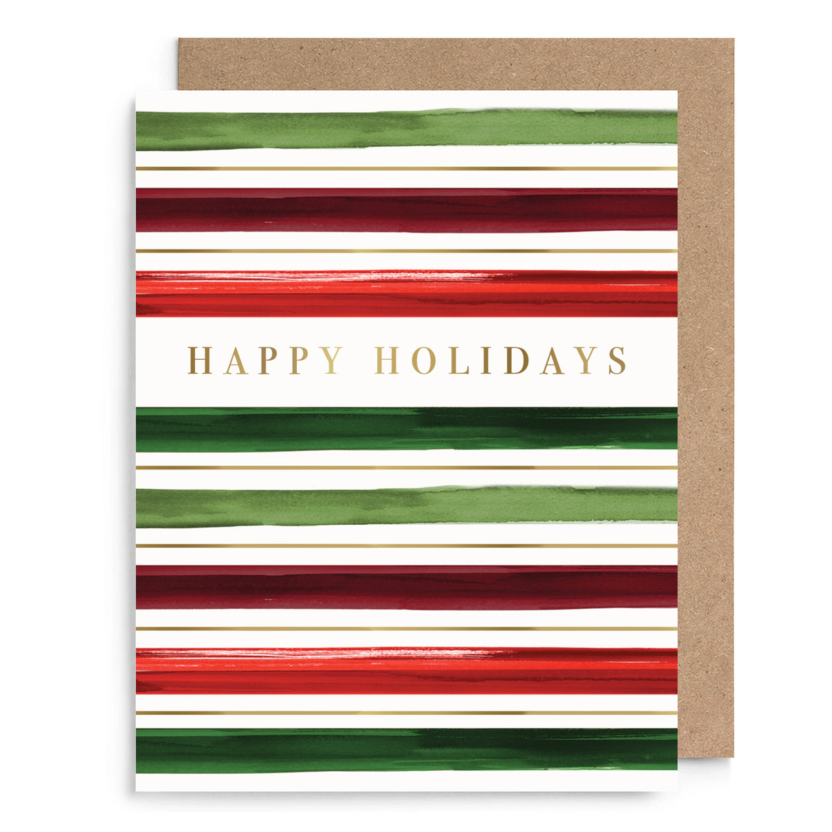 Multi Stripe Holiday Card