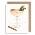 Egg nog Season Holiday Card