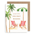 Beach Chairs Holiday Card