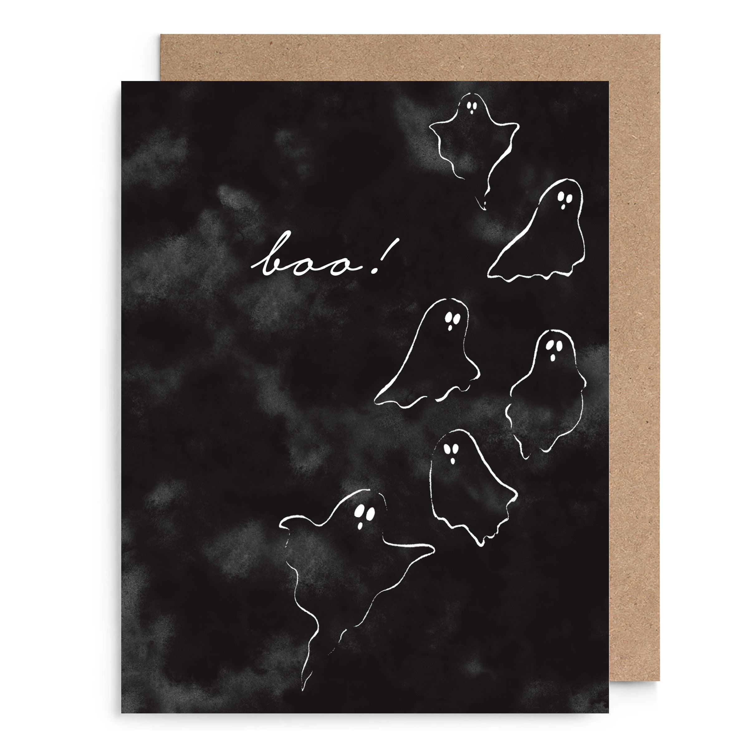 Ghosts Halloween Card
