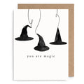 Witch Hats Halloween Card