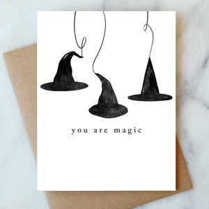 Witch Hats Halloween Card