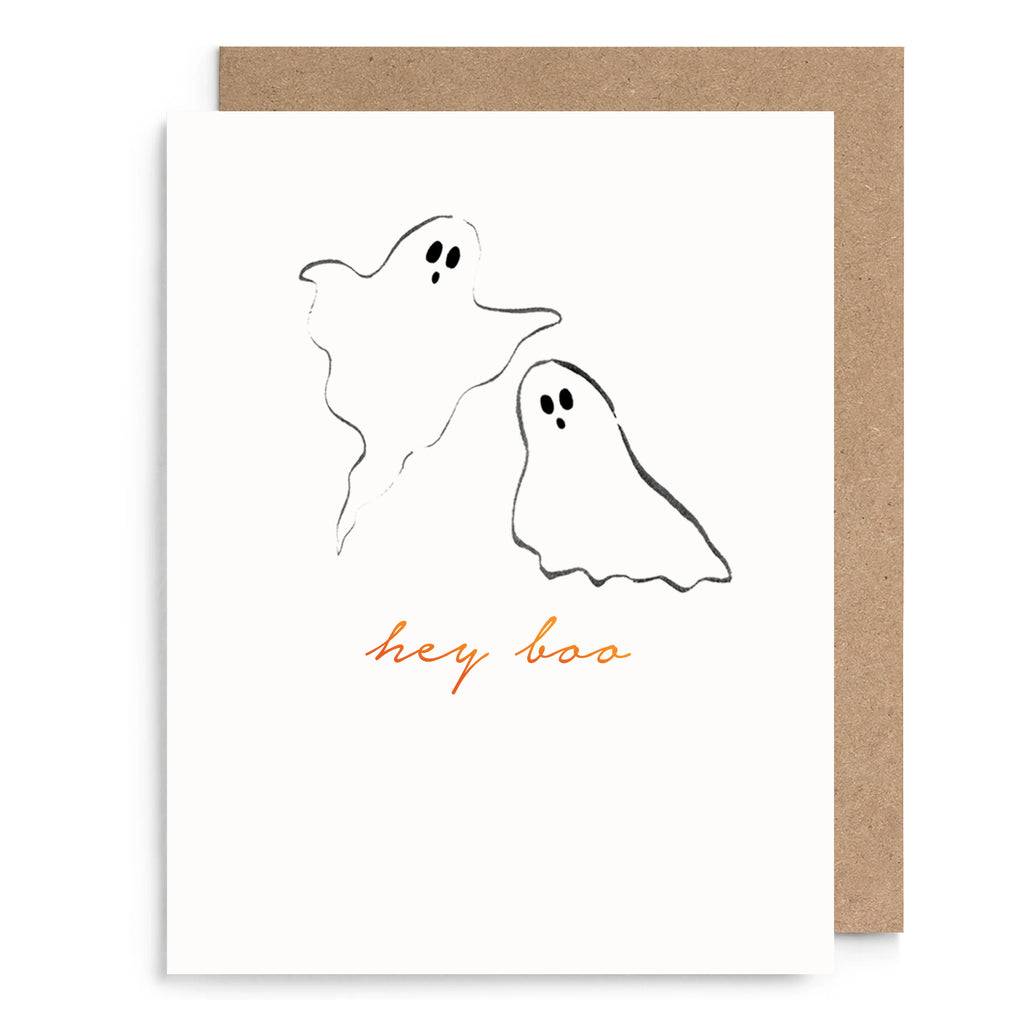 Hey Boo Ghosts Halloween Card