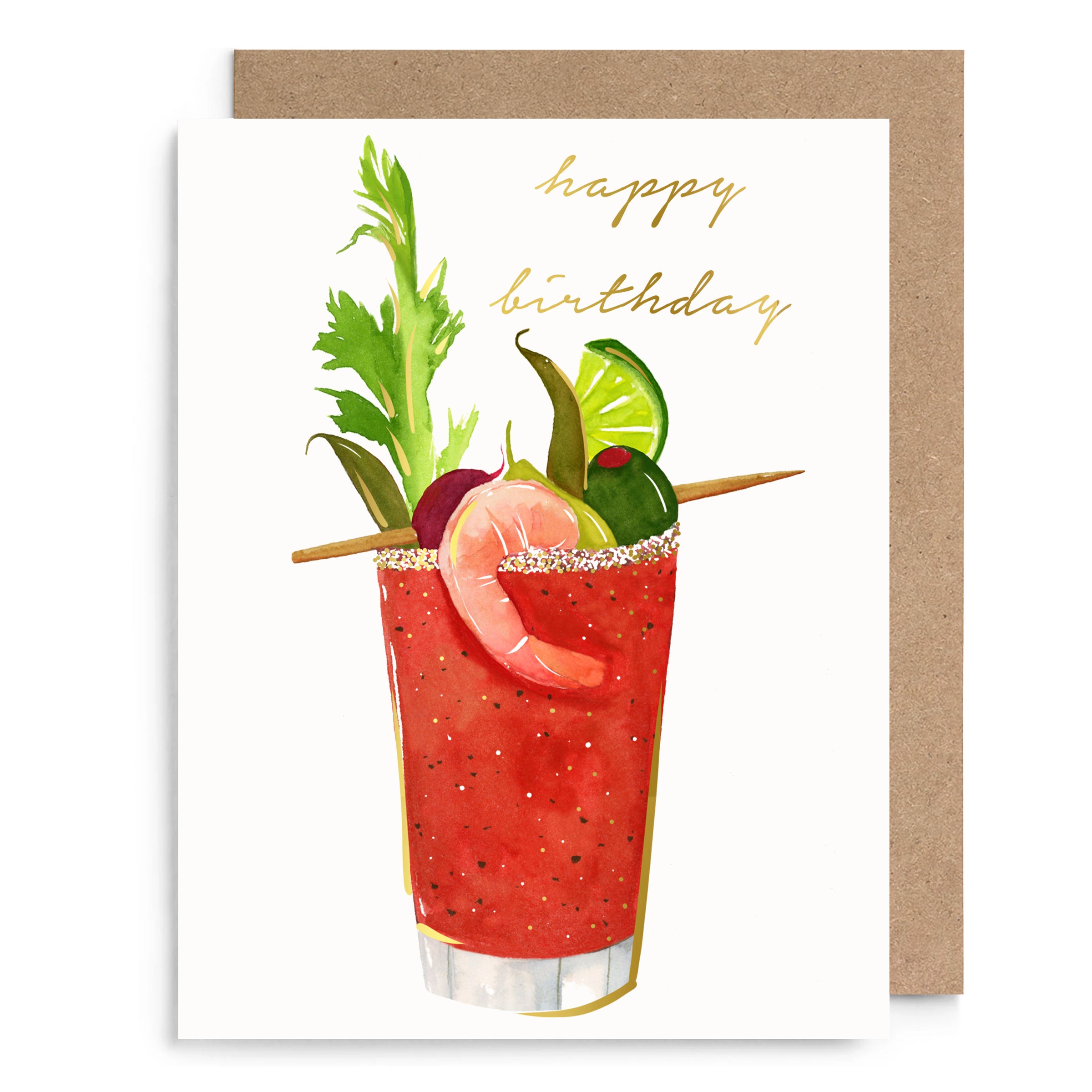 Bloody Mary Birthday Card