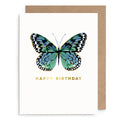 Blue Butterfly Birthday Card