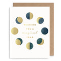 Phases of the Moon Birthday Card