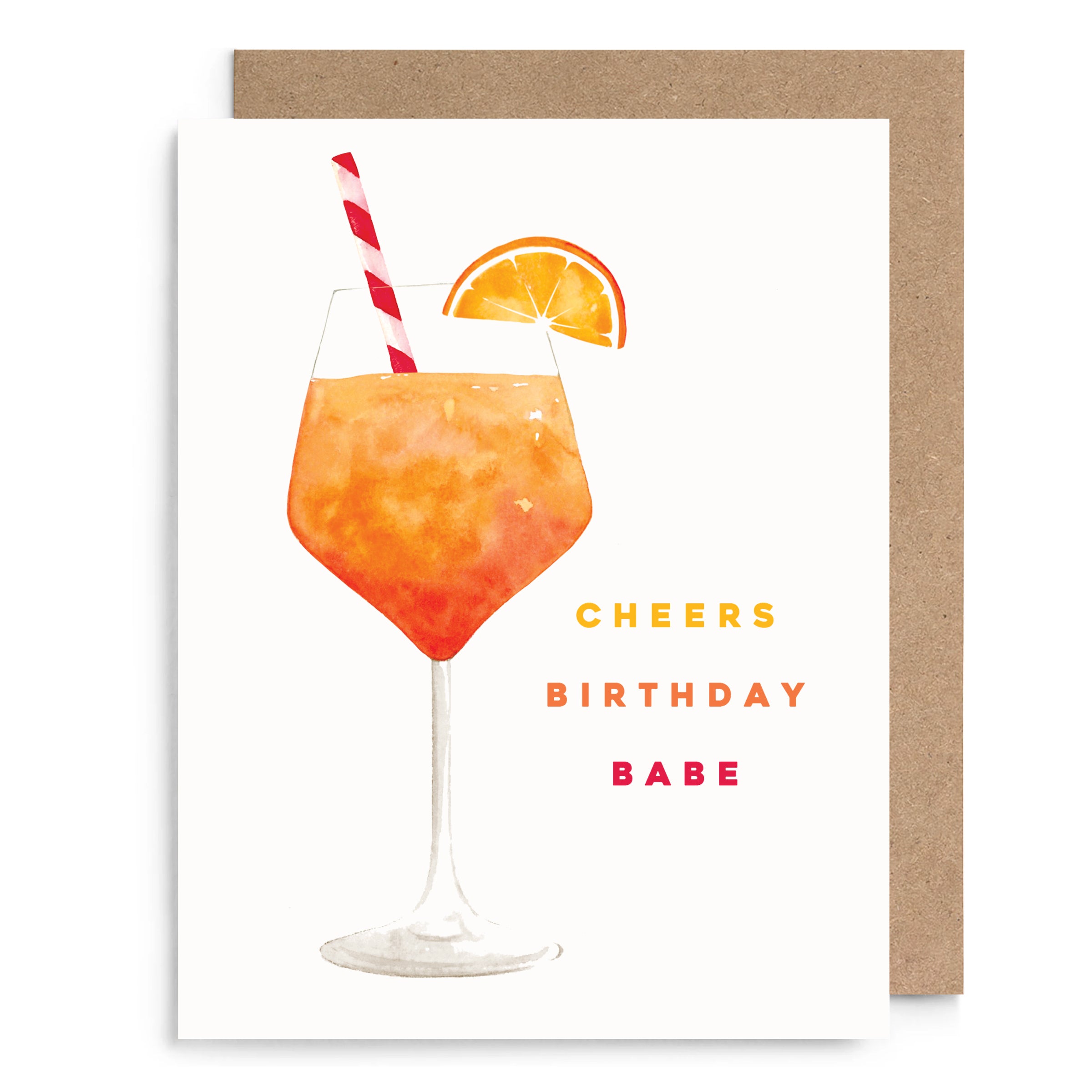 Aperol Spritz Birthday Card