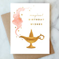 Genie Lamp Birthday Card