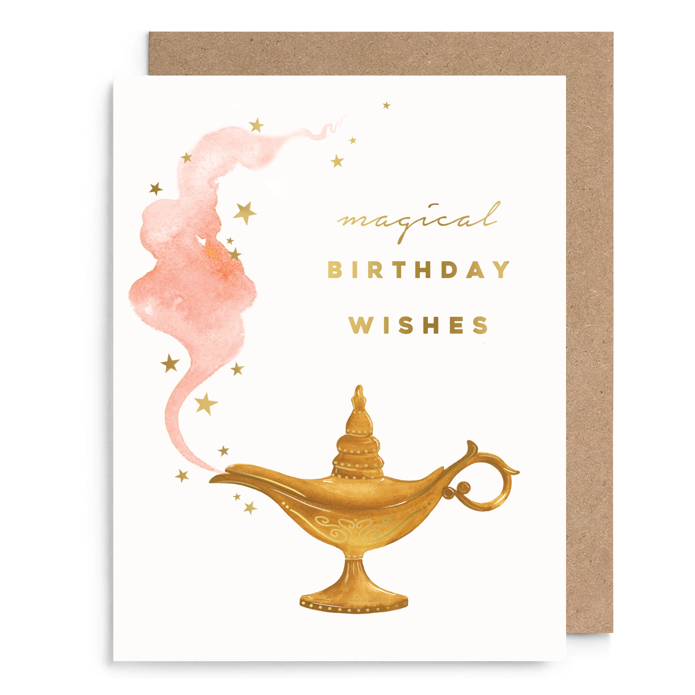 Genie Lamp Birthday Card
