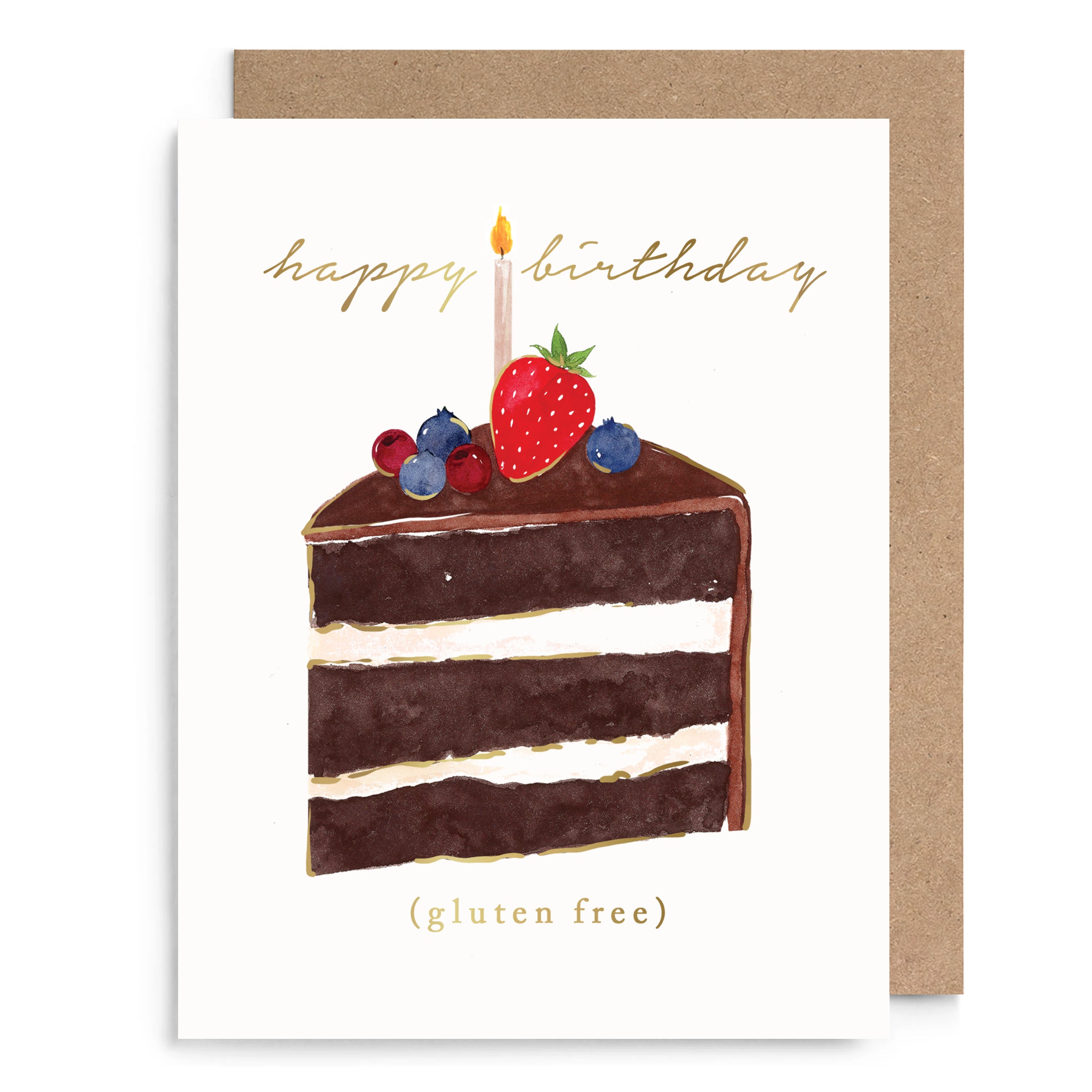 Gluten Free Birthday Cake Card