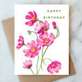 Cosmos Birthday Card