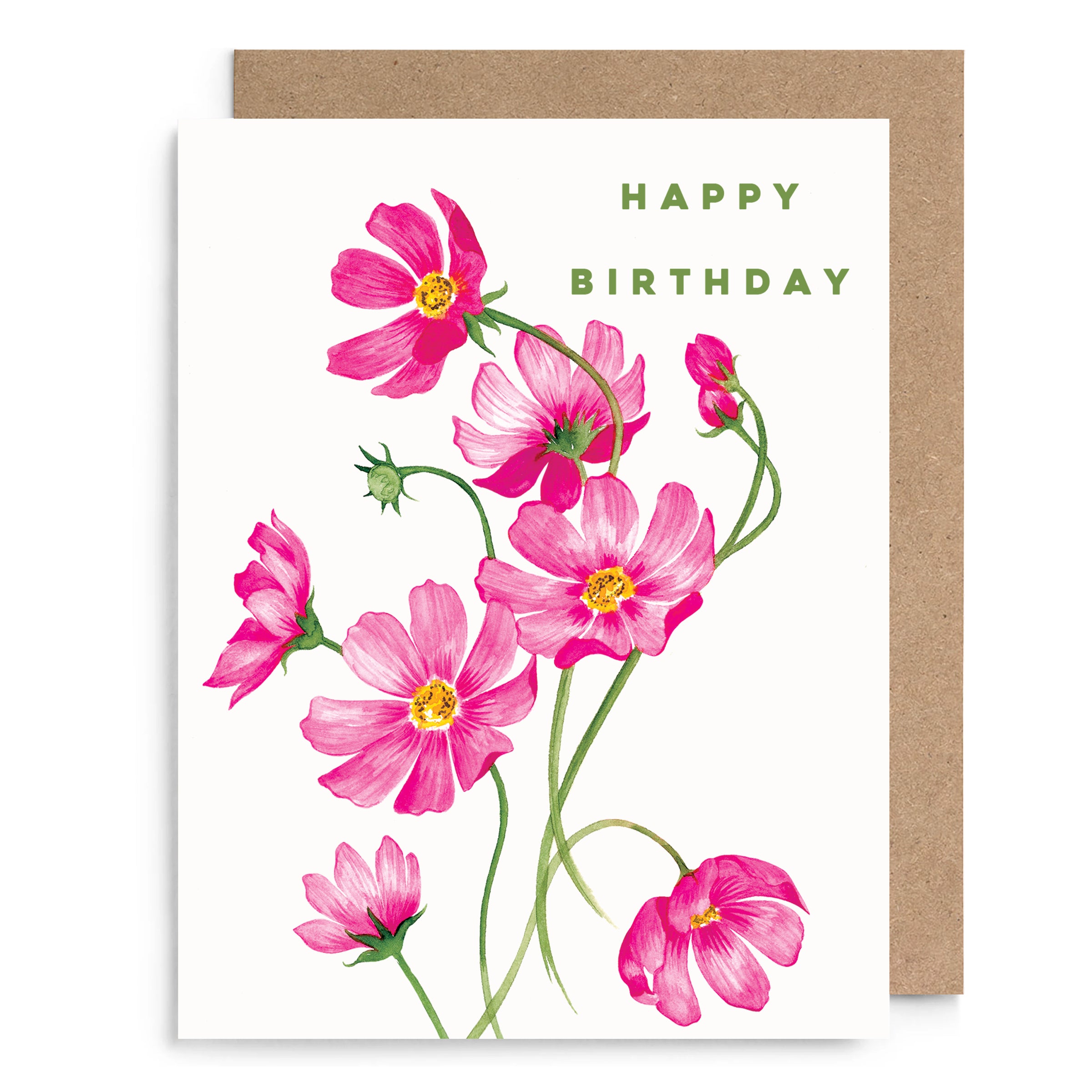 Cosmos Birthday Card