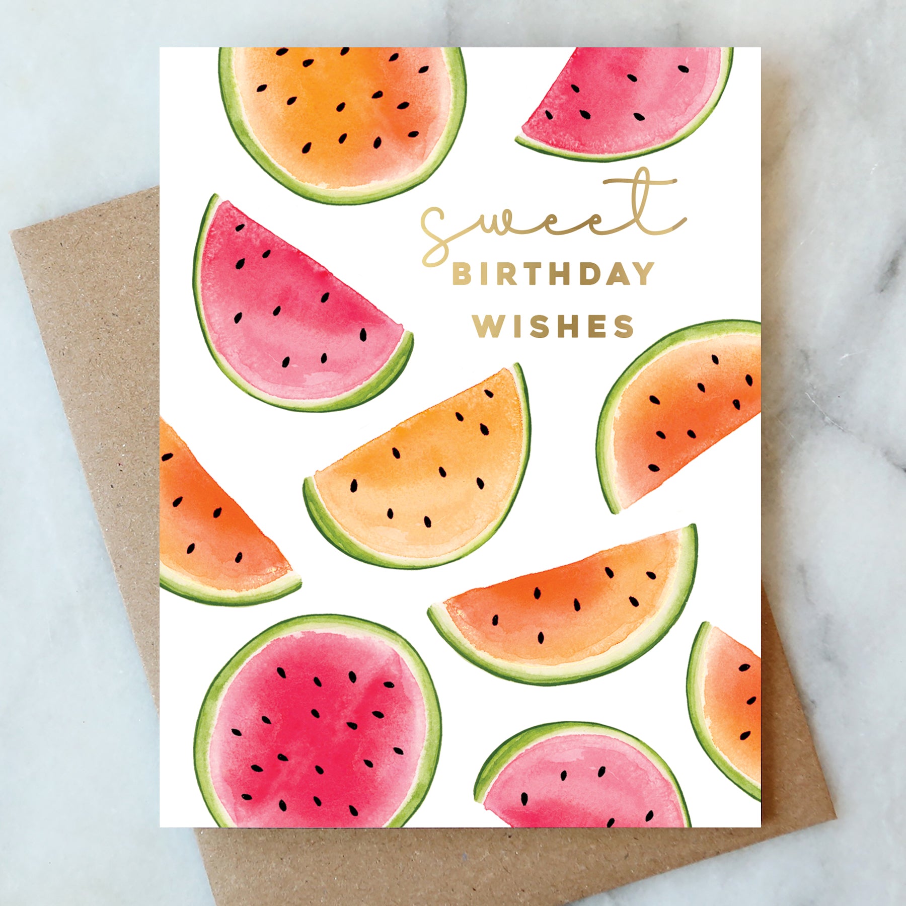 Watermelon Birthday Card