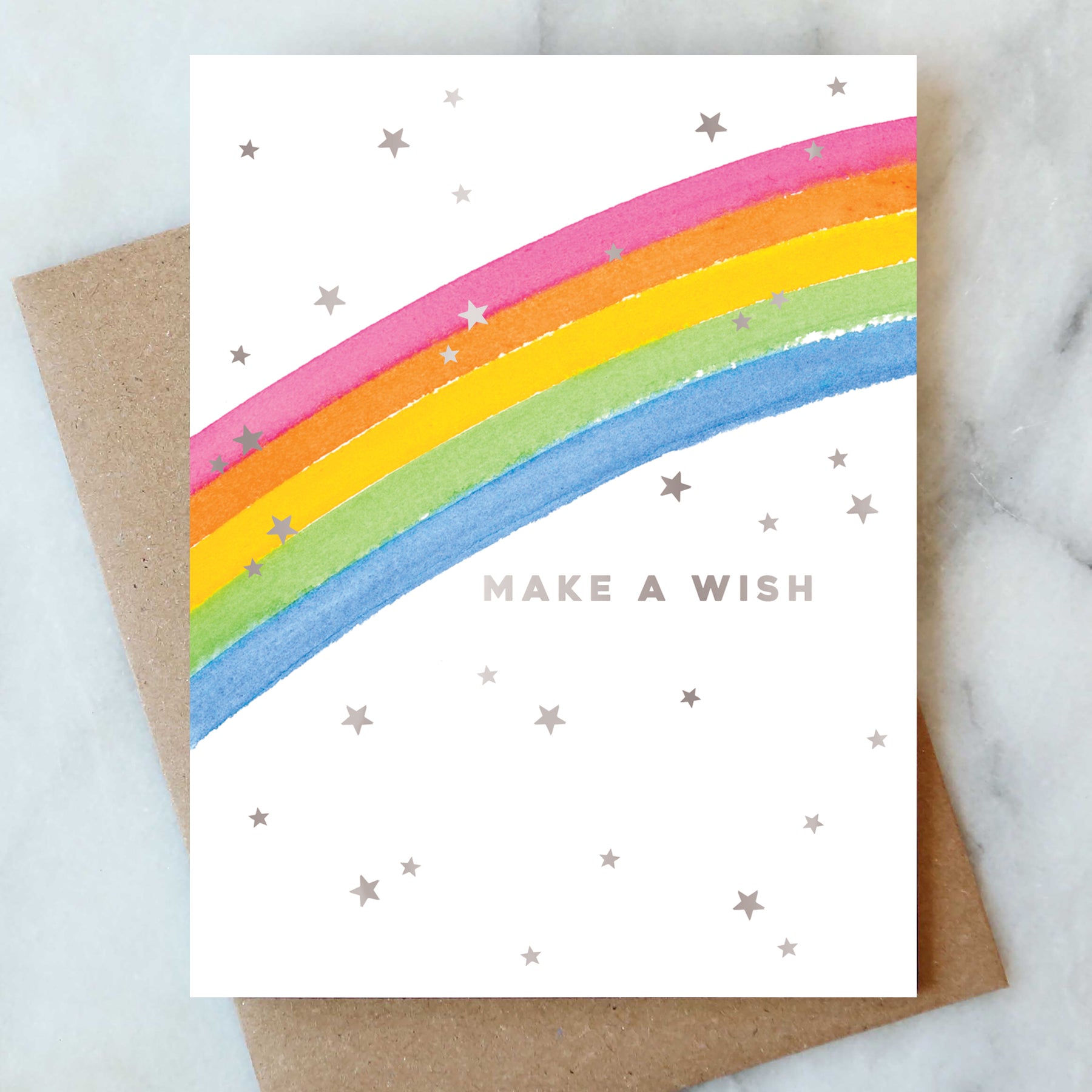 Rainbow Stars Kids Birthday Card