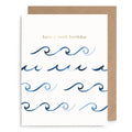 Waves Birthday Card