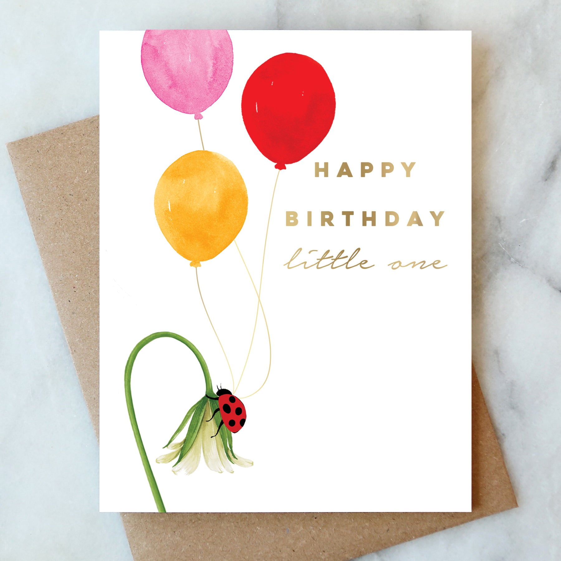 Lady Bugs Kids Birthday Card