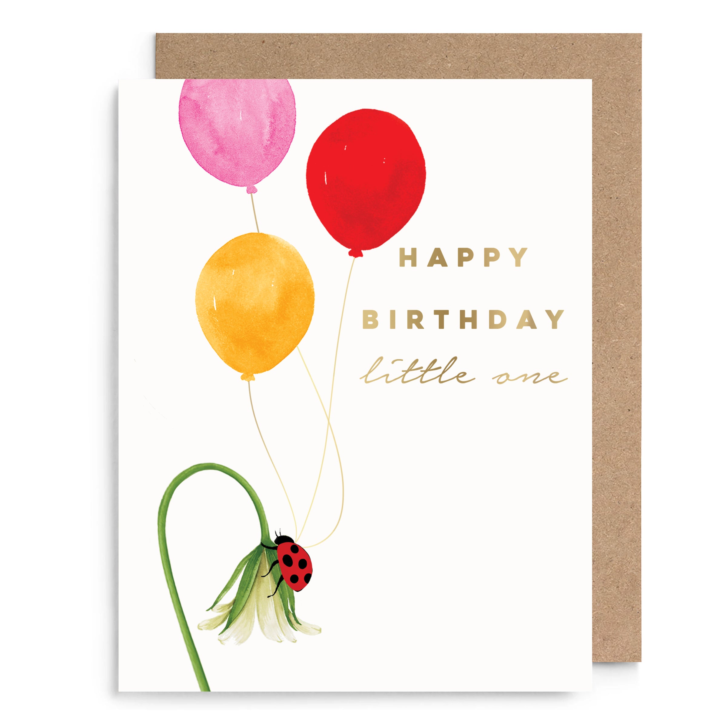 Lady Bugs Kids Birthday Card